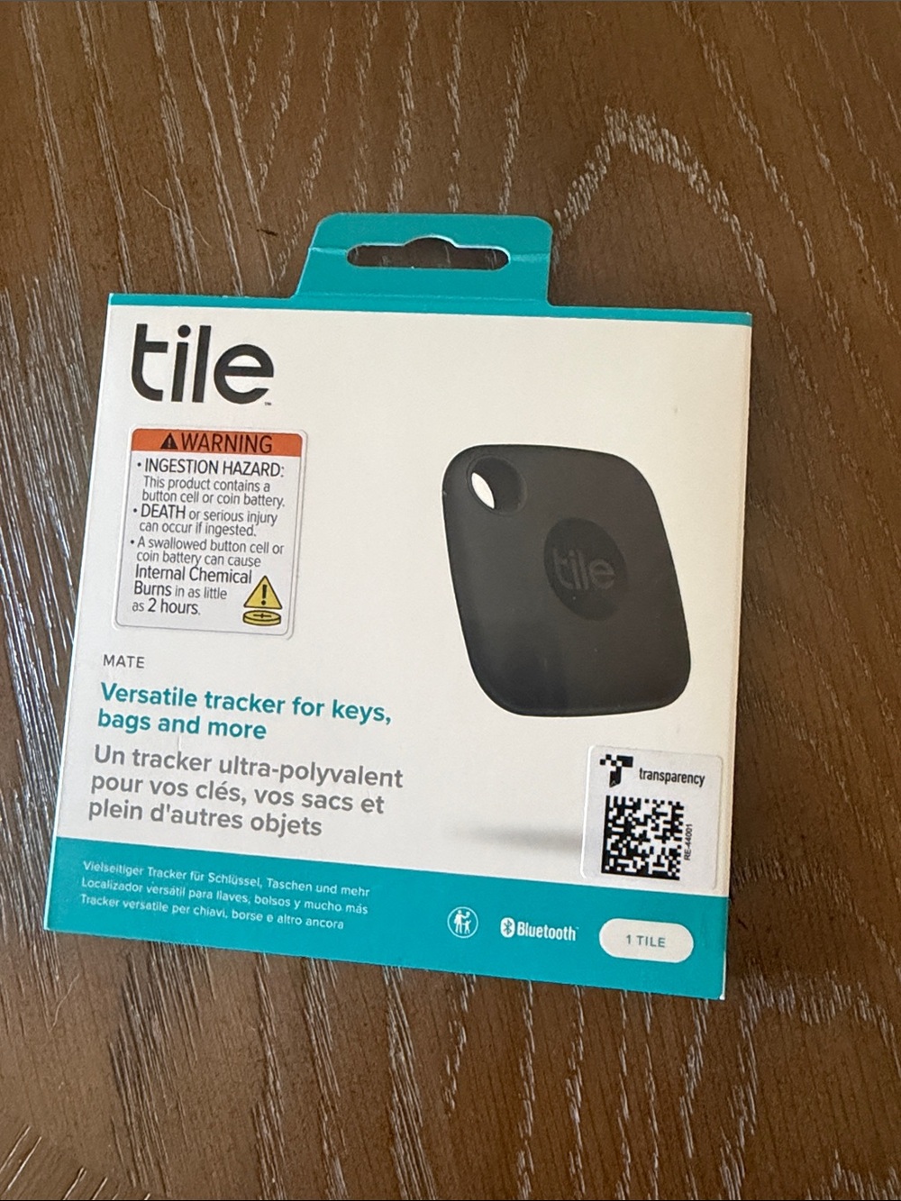 Tile Mate Bluetooth Tracker — Black